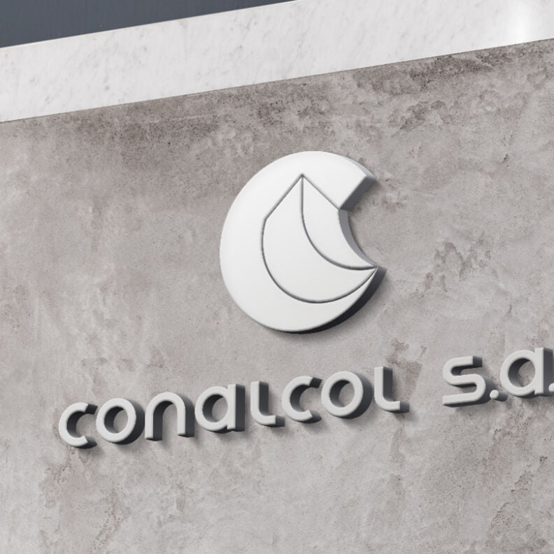 Backing de Conalcol, diseñado por Galanés Agencia de Comunicación.