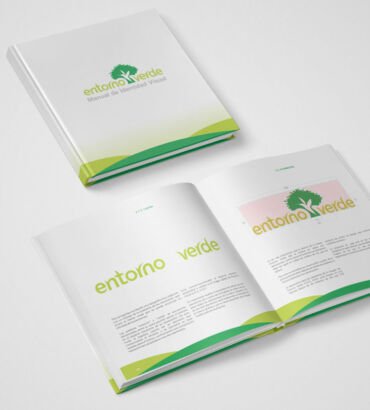 Manual de Identidad Visual de Entorno Verde, diseñado por Galanés Agencia de Comunicación.