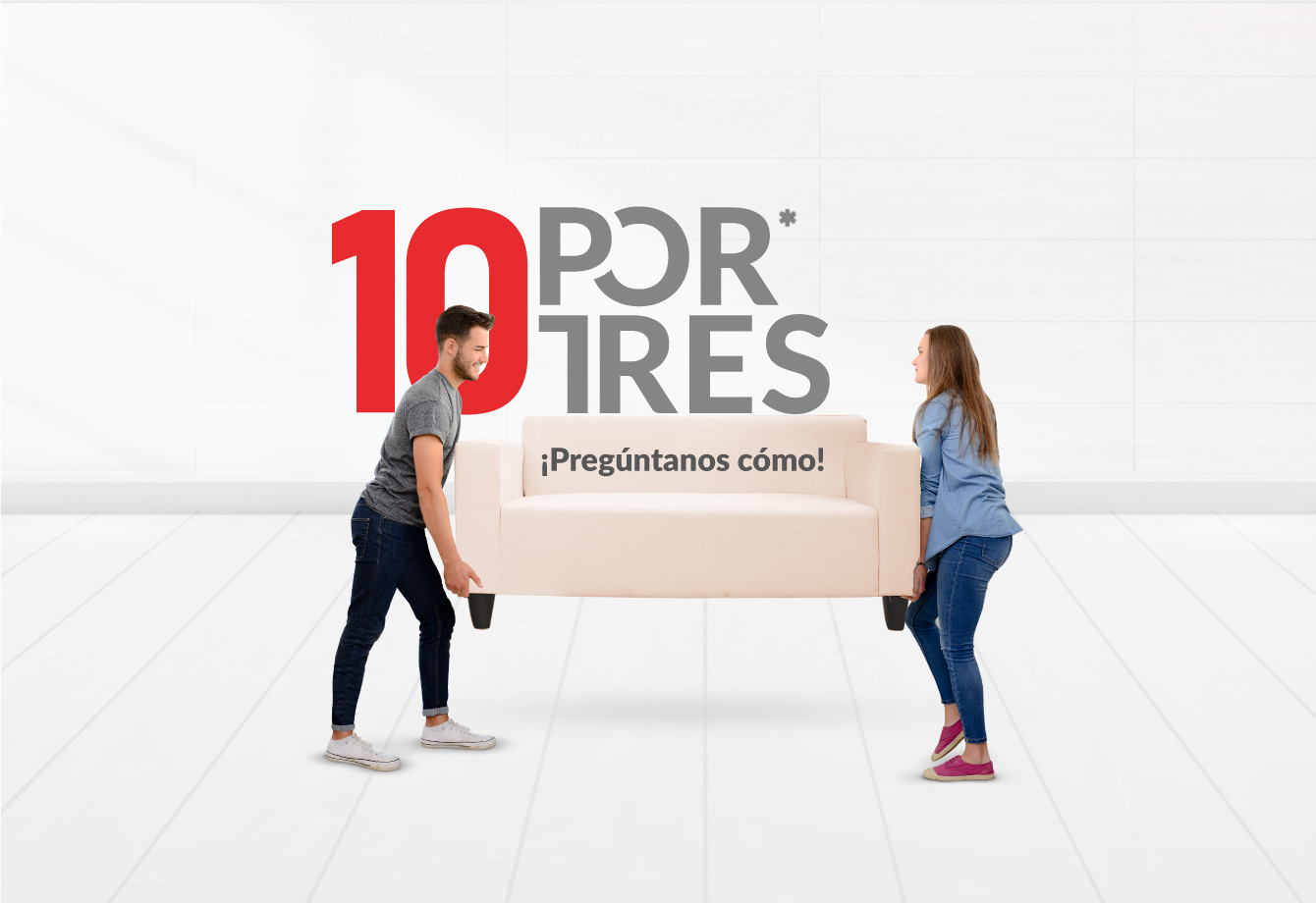 Campaña 10 POR TRES - Grupo Domus- por - Galanés Agencia de Comunicación